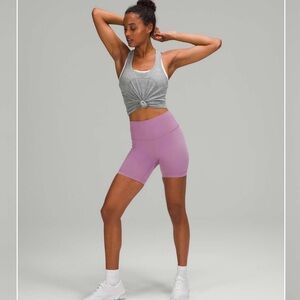 Lululemon Swiftly Tech Racerback Tank Top 2.0 Race Length, Size 6, Slate/White